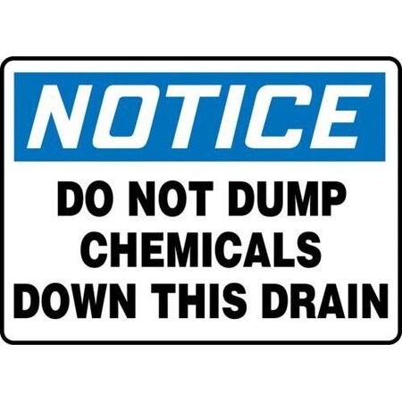 OSHA NOTICE SAFETY SIGN DO NOT DUMP MCHL829XT